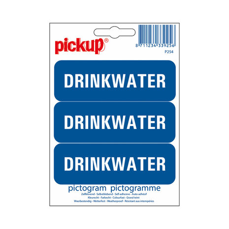 Pickup Pickup Pictogram 10x3,3 cm - Drinkwater 3x Pickup Pickup Pictogram 10x3,3 cm - Drinkwater 3x