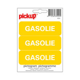 Pickup Pickup Pictogram 10x3,3 cm - Gasolie 3x Merk: Pickup