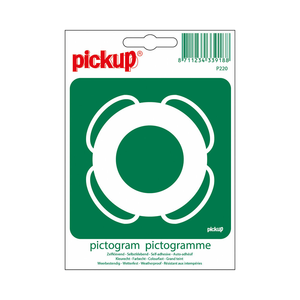 Pickup Pickup Pictogram 10x10 cm - Reddingsboei Pickup Pickup Pictogram 10x10 cm - Reddingsboei