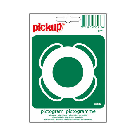 Pickup Pickup Pictogram 10x10 cm - Reddingsboei Pickup Pickup Pictogram 10x10 cm - Reddingsboei