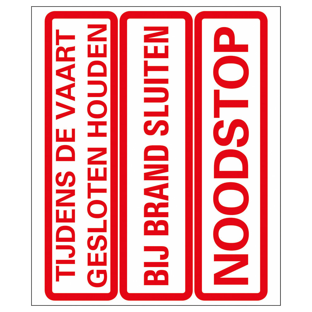 Pickup Pickup Pictogram vinyl 18x15 cm - gevaarsinstructies Pickup Pickup Pictogram vinyl 18x15 cm - gevaarsinstructies