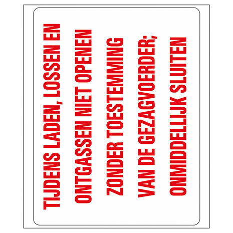 Pickup Pickup Pictogram vinly 18x15 cm - tijdens laden lossen en ontgassen Pickup Pickup Pictogram vinly 18x15 cm - tijdens laden lossen en ontgassen