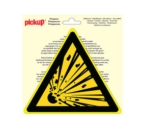 Pickup Pickup Pictogram driehoek 20 cm - Explosieve stoffen Pickup Pickup Pictogram driehoek 20 cm - Explosieve stoffen