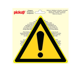 Pickup Pickup Pictogram driehoek 20 cm - Gevaar Pickup Pickup Pictogram driehoek 20 cm - Gevaar