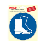 Pickup Pickup Pictogram rond diameter 15 cm - Veiligheidsschoenen dragen