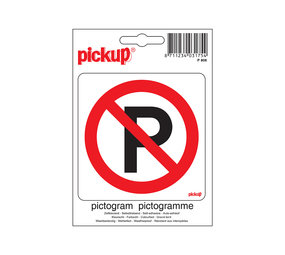 Pickup Pickup Pictogram 10x10 cm - Parkeerverbod - Verboden te parkeren