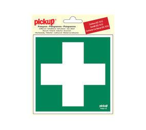 Pickup Pickup Pictogram 15x15 cm - Eerste hulp - conform ISO 7010 Pickup Pickup Pictogram 15x15 cm - Eerste hulp - conform ISO 7010