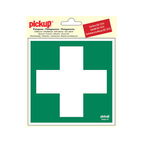 Pickup Pickup Pictogram 15x15 cm - Eerste hulp - conform ISO 7010 Pickup Pickup Pictogram 15x15 cm - Eerste hulp - conform ISO 7010