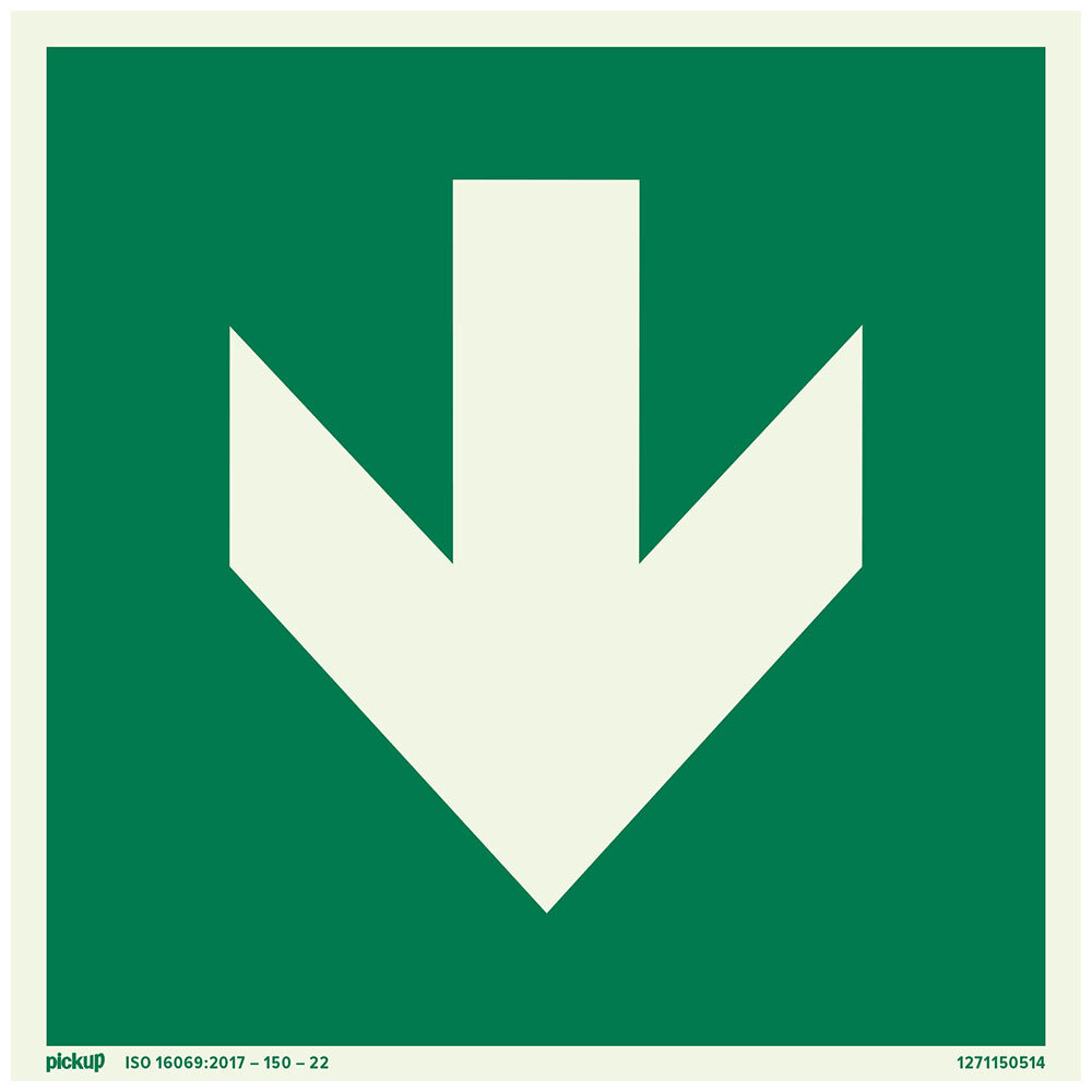 Pickup Pickup Bord 15x15 cm - Richtingspijl fotoluminiscent - zelfklevend Pickup Pickup Bord 15x15 cm - Richtingspijl fotoluminiscent - zelfklevend