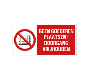 Pickup Pickup - Geen goederen plaatsen - conform NEN-EN-ISO 7010 bord 30x15 cm Pickup Pickup - Geen goederen plaatsen - conform NEN-EN-ISO 7010 bord 30x15 cm