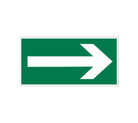 Pickup Pickup Vluchtweg - Richtingspijl - conform NEN-EN-ISO 7010 bord 30x15 cm Pickup Pickup Vluchtweg - Richtingspijl - conform NEN-EN-ISO 7010 bord 30x15 cm