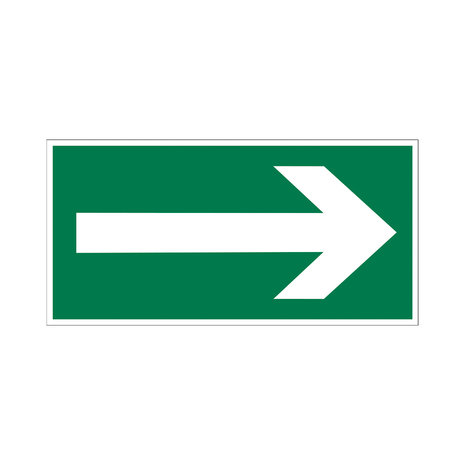 Pickup Pickup Vluchtweg - Richtingspijl - conform NEN-EN-ISO 7010 bord 30x15 cm Pickup Pickup Vluchtweg - Richtingspijl - conform NEN-EN-ISO 7010 bord 30x15 cm