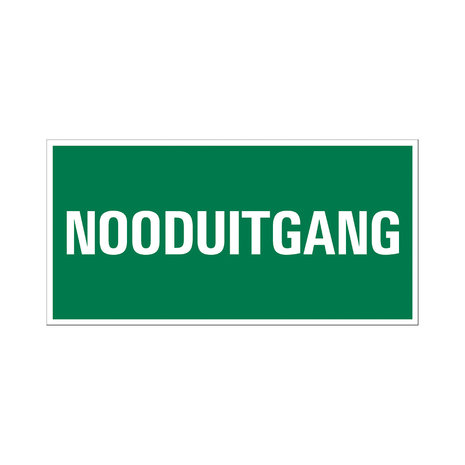 Pickup Pickup Vluchtweg - Nooduitgang - conform NEN-EN-ISO 7010 bord 30x15 cm Pickup Pickup Vluchtweg - Nooduitgang - conform NEN-EN-ISO 7010 bord 30x15 cm