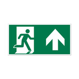 Pickup Pickup Vluchtweg - Rechtdoor naar boven - conform NEN-EN-ISO 7010 bord 30x15 cm Pickup Pickup Vluchtweg - Rechtdoor naar boven - conform NEN-EN-ISO 7010 bord 30x15 cm
