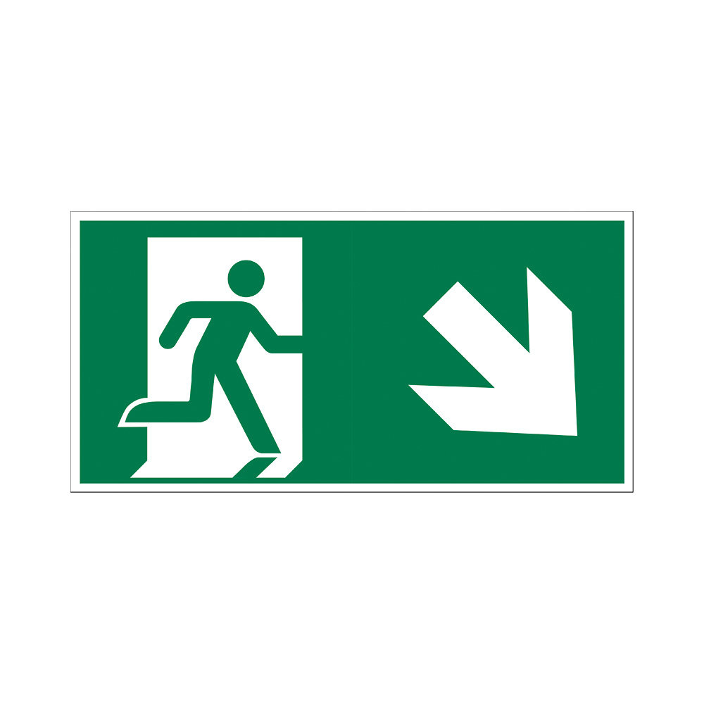 Pickup Pickup Vluchtweg - Trap af rechts - conform ISO 7010 Pickup Pickup Vluchtweg - Trap af rechts - conform ISO 7010