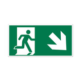 Pickup Pickup Vluchtweg - Trap af rechts - conform ISO 7010 Pickup Pickup Vluchtweg - Trap af rechts - conform ISO 7010