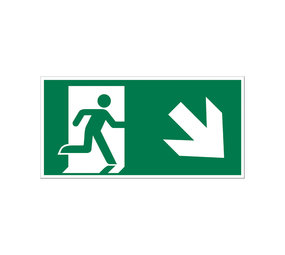 Pickup Pickup Vluchtweg - Trap af rechts - conform ISO 7010 Pickup Pickup Vluchtweg - Trap af rechts - conform ISO 7010