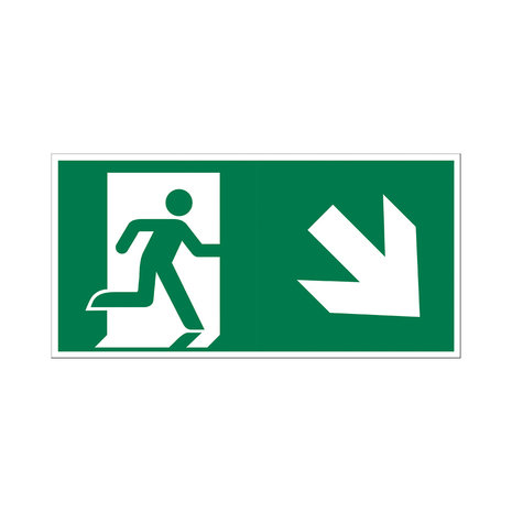 Pickup Pickup Vluchtweg - Trap af rechts - conform ISO 7010 Pickup Pickup Vluchtweg - Trap af rechts - conform ISO 7010