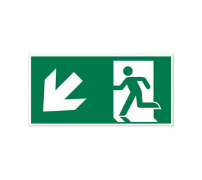 Pickup Pickup Vluchtweg - Trap af links - conform NEN-EN-ISO 7010 bord 30x15 cm Pickup Pickup Vluchtweg - Trap af links - conform NEN-EN-ISO 7010 bord 30x15 cm