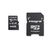 Integral Micro SD geheugenkaart V10 64GB klasse 10 Integral Micro SD geheugenkaart V10 64GB klasse 10