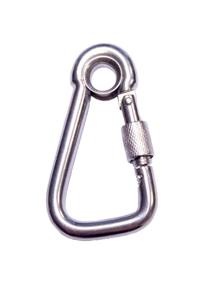 Seilflechter Seilflechter - Karabijnhaak - 80x8 - Asymmetrisch - Borgmoer - Oog - RVS A4 Seilflechter Seilflechter - Karabijnhaak - 80x8 - Asymmetrisch - Borgmoer - Oog - RVS A4