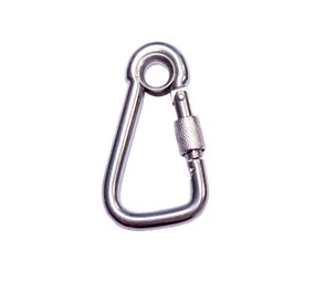 Seilflechter Seilflechter - Karabijnhaak - 80x8 - Asymmetrisch - Borgmoer - Oog - RVS A4 Seilflechter Seilflechter - Karabijnhaak - 80x8 - Asymmetrisch - Borgmoer - Oog - RVS A4