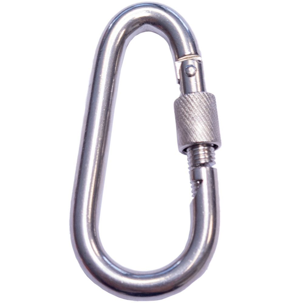 Seilflechter Seilflechter - Karabijnhaak - 80x8 - Ovaal - Borgmoer - RVS A4 Seilflechter Seilflechter - Karabijnhaak - 80x8 - Ovaal - Borgmoer - RVS A4