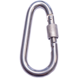 Seilflechter Seilflechter - Karabijnhaak - 80x8 - Ovaal - Borgmoer - RVS A4 Seilflechter Seilflechter - Karabijnhaak - 80x8 - Ovaal - Borgmoer - RVS A4