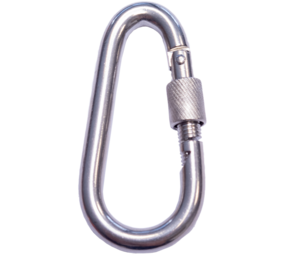 Seilflechter Seilflechter - Karabijnhaak - 80x8 - Ovaal - Borgmoer - RVS A4 Seilflechter Seilflechter - Karabijnhaak - 80x8 - Ovaal - Borgmoer - RVS A4