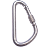 Seilflechter Seilflechter - Karabijnhaak - 115x10mm - Ovaal - Borgmoer - RVS A4 Seilflechter Seilflechter - Karabijnhaak - 115x10mm - Ovaal - Borgmoer - RVS A4