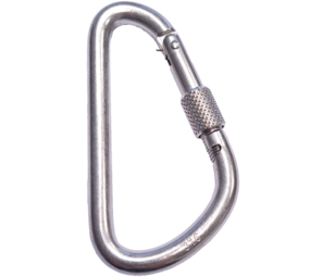 Seilflechter Seilflechter - Karabijnhaak - 115x10mm - Ovaal - Borgmoer - RVS A4 Seilflechter Seilflechter - Karabijnhaak - 115x10mm - Ovaal - Borgmoer - RVS A4