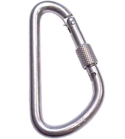 Seilflechter Seilflechter - Karabijnhaak - 115x10mm - Ovaal - Borgmoer - RVS A4 Seilflechter Seilflechter - Karabijnhaak - 115x10mm - Ovaal - Borgmoer - RVS A4