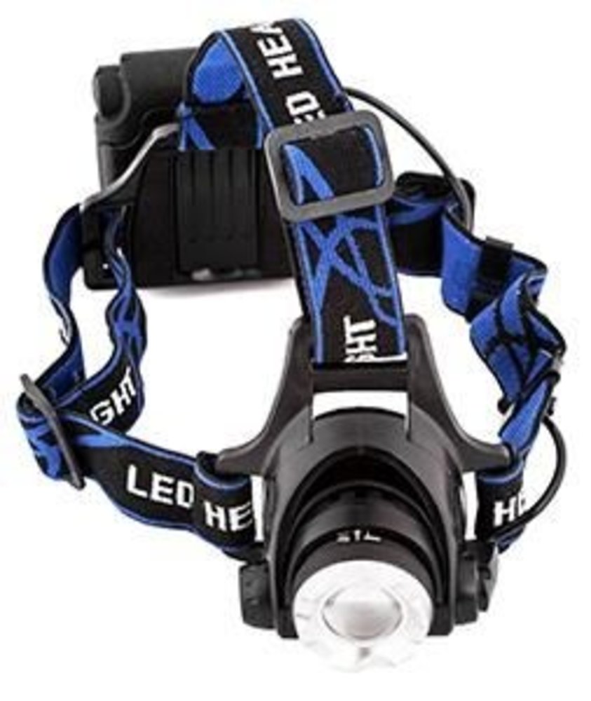 Entac Entac Led Hoofdlamp zoom 5w aluminium zwart 4xAA Entac Entac Led Hoofdlamp zoom 5w aluminium zwart 4xAA
