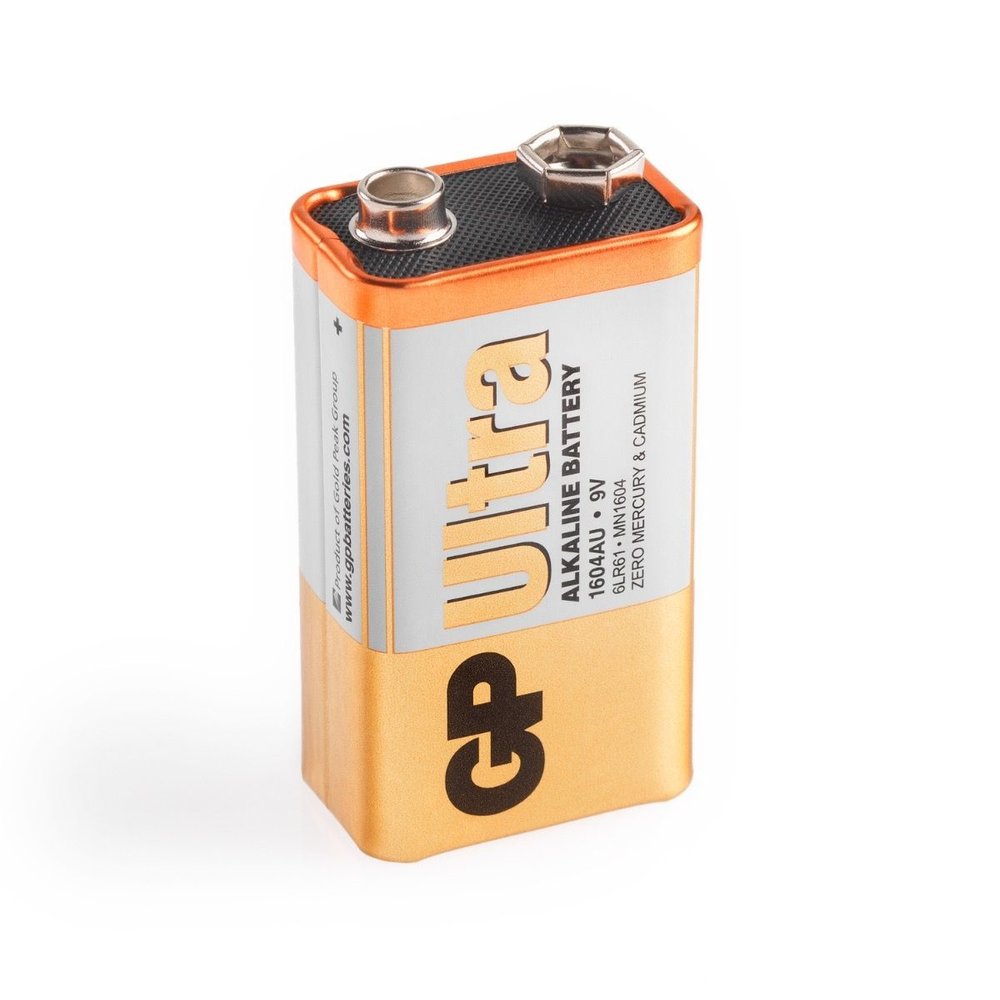 GP GP Ultra Alkaline 9V - 1 batterij GP GP Ultra Alkaline 9V - 1 batterij