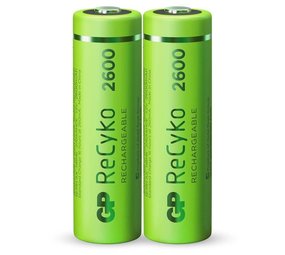 GP GP AA batterij Oplaadbaar GP NiMH 2600 mAh ReCyko 1.2V GP GP AA batterij Oplaadbaar GP NiMH 2600 mAh ReCyko 1.2V