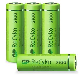 GP GP AA batterij Oplaadbaar GP NiMH 2100 mAh ReCyko 1.2V 4 stuks
