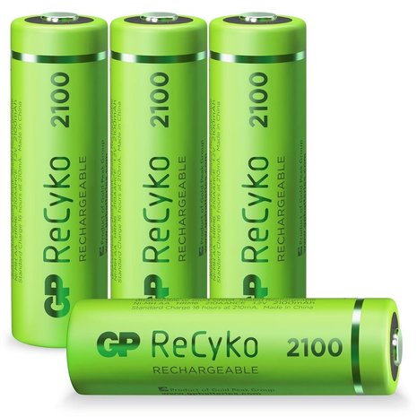 GP GP AA batterij Oplaadbaar GP NiMH 2100 mAh ReCyko 1.2V 4 stuks