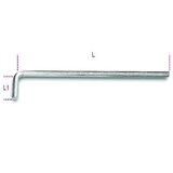Beta Beta 96LC - Haakse stiftsleutels, lange uitvoering verchroomd Beta Beta 96LC - Haakse stiftsleutels, lange uitvoering verchroomd