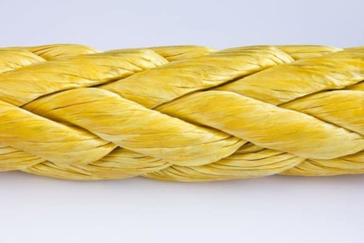 HMPE 12-strengs - Geel - Sterker dan Dyneema SK78 HMPE 12-strengs - Geel - Sterker dan Dyneema SK78