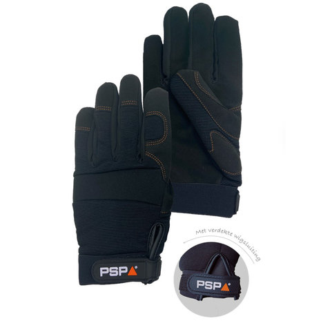 PSP PSP 39-600 Mechanic Winter Black Pro Gevoerde Werkhandschoen