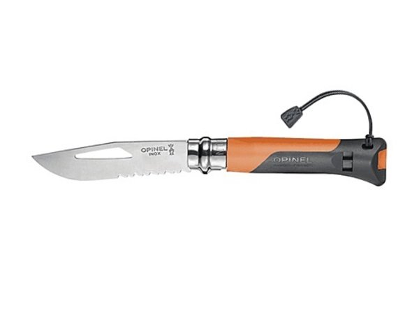 Opinel Opinel Zakmes N°08 Outdoor - rvs - Virobloc - fluit Opinel Opinel Zakmes N°08 Outdoor - rvs - Virobloc - fluit