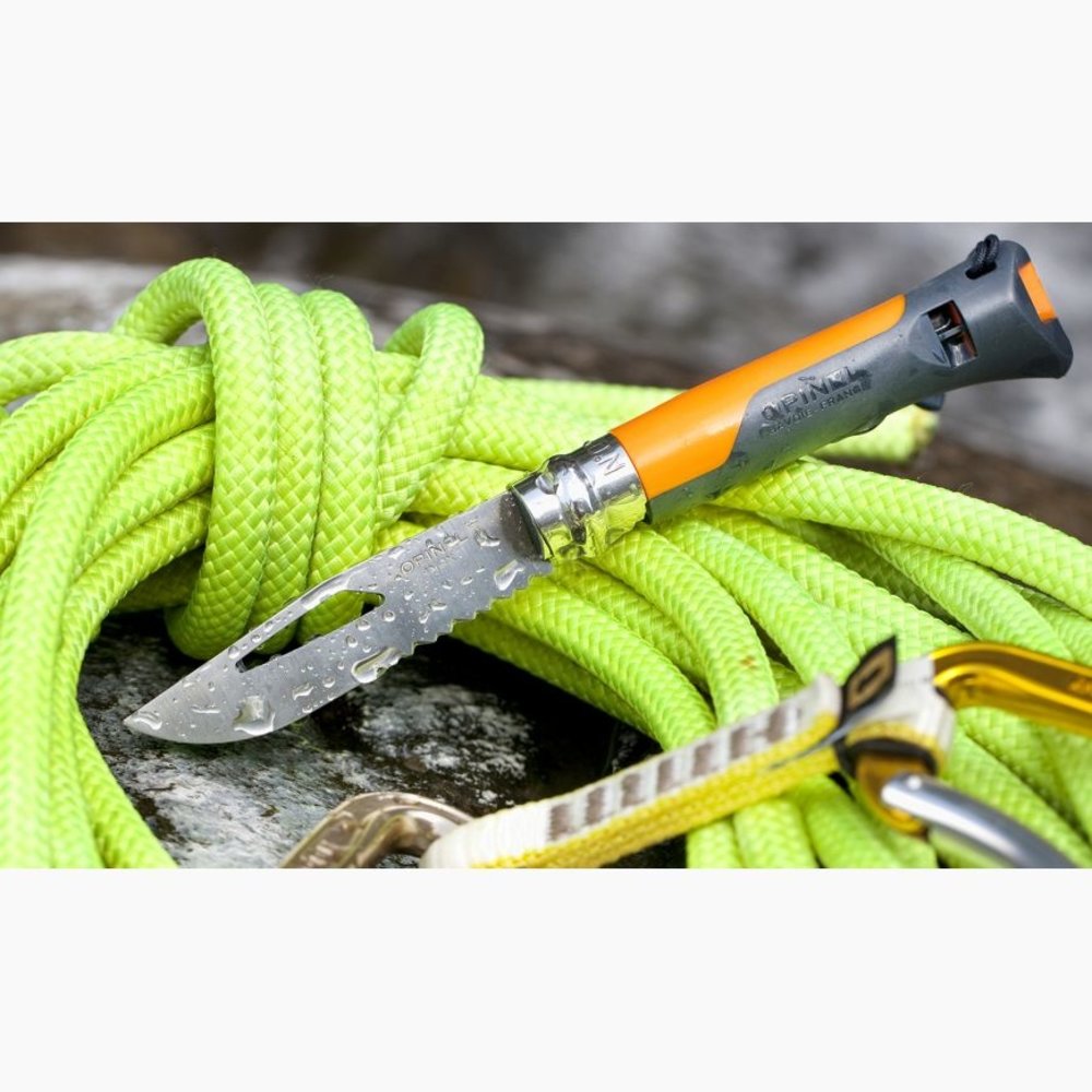 Opinel Opinel Zakmes N°08 Outdoor - rvs - Virobloc - fluit Opinel Opinel Zakmes N°08 Outdoor - rvs - Virobloc - fluit