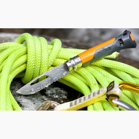 Opinel Opinel Zakmes N°08 Outdoor - rvs - Virobloc - fluit Opinel Opinel Zakmes N°08 Outdoor - rvs - Virobloc - fluit