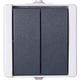 Kopp ProAQA – serieschakelaar IP44 grijs Kopp ProAQA – serieschakelaar IP44 grijs