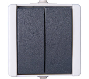 Kopp ProAQA – serieschakelaar IP44 grijs Kopp ProAQA – serieschakelaar IP44 grijs