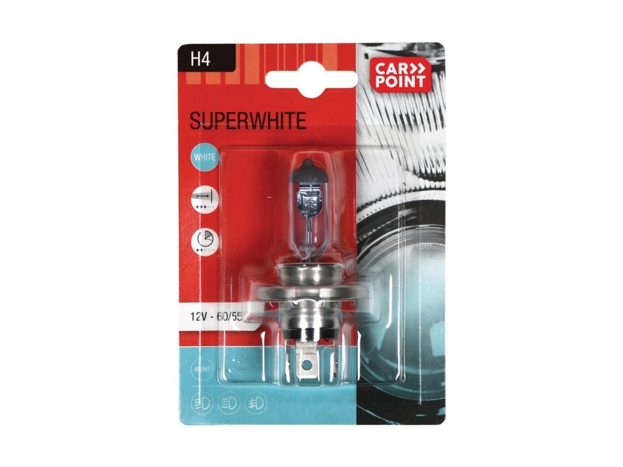 Carpoint Carpoint Superwhite Autolamp H4 12V 60/55W Carpoint Carpoint Superwhite Autolamp H4 12V 60/55W