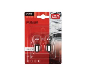 Carpoint Carpoint Premium Autolampen 12V P21W 2 Stuks Carpoint Carpoint Premium Autolampen 12V P21W 2 Stuks