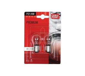 Carpoint Carpoint Premium Autolampen P21/4W 2 Stuks Carpoint Carpoint Premium Autolampen P21/4W 2 Stuks