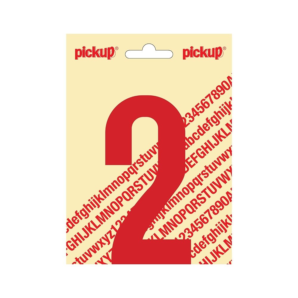 Pickup Pickup Stickers Rood - 80mm Pickup Pickup Stickers Rood - 80mm