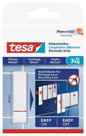 Tesa Tesa Powerstrips tegels en metaal Tesa Tesa Powerstrips tegels en metaal